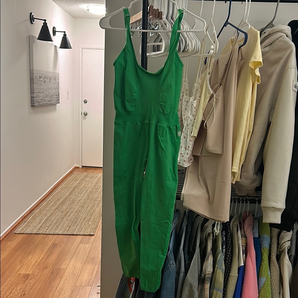 Lime green size m fp movement onsie